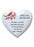 Husband - White Robin Memorial Heart Tribute Grave Remembrance Ornament