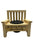 Daughter Wooden Memorial Bench with Flower Insert Pot Graveside Crematorium Plaque Garden