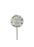 Nan - Cream Lily Round Stick Stake Graveside Crematorium