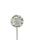 Dad - Cream Lily Round Stick Stake Graveside Crematorium