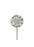 Mum & Dad - Cream Lily Round Stick Stake Graveside Crematorium