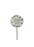 Husband - Cream Lily Round Stick Stake Graveside Crematorium