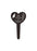 Cat Black & White Plastic Heart Stake