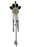 Dog - Paw Memorial Wind Chime Tribute Plaque Ornament Graveside Remembrance