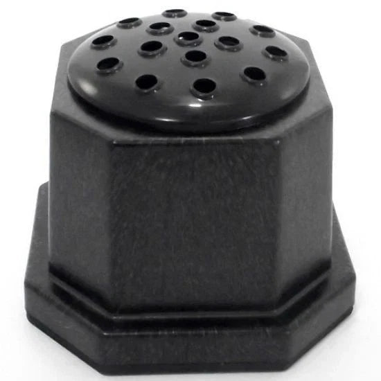 Memorial Grave Flower Pot Vase Hex Graveside Black Insert INCLUDES FREE STICKER