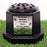 Memorial Grave Flower Pot Vase Hex Graveside Black Insert INCLUDES FREE STICKER