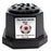 Memorial Grave Flower Pot Vase Hex Graveside Black Insert INCLUDES FREE STICKER
