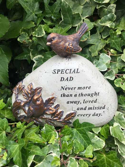 Dad Bronze 3D Bird Plaque