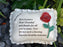 Grandad - Large Red Rose Memorial Pillow Tribute Graveside Ornament Tribute Plaque Garden
