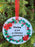 Grandad - Memorial Glass Wreath Bauble Christmas Tree Plaque Decoration Xmas