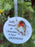 Grandad - Memorial Glass Robin Christmas Bauble - Tree Decoration Xmas