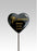 Grandad - Black & Gold Resin Memorial Lily Heart Stick Stake Graveside Crematorium