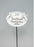 White & Silver Twin Cherub Memorial Stick Remembrance Plaque Tribute Spike Stake