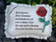 Grandma - Large Red Rose Memorial Pillow Tribute Graveside Ornament Tribute Plaque Garden