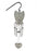 Grandma - Angel Shaped Memorial Wind Chime Tribute Plaque Ornament Graveside Remembrance