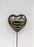 Grandma - Black & Gold Resin Memorial Lily Heart Stick Stake Graveside Crematorium