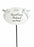 White & Silver Twin Cherub Memorial Stick Remembrance Plaque Tribute Spike Stake