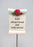 Nan Red Rose Scroll Stick - Memorial Tribute Spike