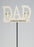 DAD Letter Stick with Cherubs - Memorial Tribute Spike