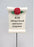 Dad Red Rose Scroll Stick - Memorial Tribute Spike