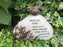 Memorial Bronze 3D Bird Plaque Stone Plaque Tribute Graveside Ornament Garden