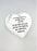 Mum - White & Silver Angel Feather Memorial Heart Tribute Grave Remembrance Ornament