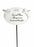 White & Silver Twin Cherub Memorial Stick Remembrance Plaque Tribute Spike Stake