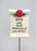 Mum and Dad Red Rose Scroll Stick - Memorial Tribute Spike