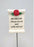 Husband Red Rose Scroll Stick - Memorial Tribute Spike