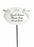 White & Silver Twin Cherub Memorial Stick Remembrance Plaque Tribute Spike Stake