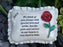 Son - Large Red Rose Memorial Pillow Tribute Graveside Ornament Tribute Plaque Garden