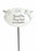 White & Silver Twin Cherub Memorial Stick Remembrance Plaque Tribute Spike Stake