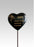 Son - Black & Gold Resin Memorial Lily Heart Stick Stake Graveside Crematorium
