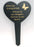 Daughter Black & Gold Plastic Heart Stake