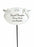 White & Silver Twin Cherub Memorial Stick Remembrance Plaque Tribute Spike Stake