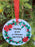 Brother - Memorial Glass Wreath Bauble Christmas Tree Plaque Decoration Xmas