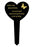 Brother Black & Gold Plastic Heart Stake