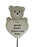 Brother Teddy Bear Heart Stick - Memorial Tribute Plaque