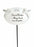 White & Silver Twin Cherub Memorial Stick Remembrance Plaque Tribute Spike Stake