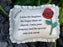 Sister - Large Red Rose Memorial Pillow Tribute Graveside Ornament Tribute Plaque Garden