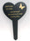 Sister Black & Gold Plastic Heart Stake