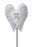 Sister White & Silver Angel Wings Stick - Memorial Tribute Spike