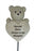 Sister Teddy Bear Heart Stick - Memorial Tribute Plaque