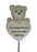 Little Boy Teddy Bear Heart Stick - Memorial Tribute Plaque