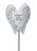 Nephew White & Silver Angel Wings Stick - Memorial Tribute Spike