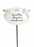 White & Silver Twin Cherub Memorial Stick Remembrance Plaque Tribute Spike Stake