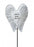 Niece White & Silver Angel Wings Stick - Memorial Tribute Spike