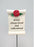 Wife Red Rose Scroll Stick - Memorial Tribute Spike