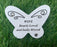 Wife - Small Diamante Butterfly Heart Memorial Plaque Graveside Tribute Remembrance