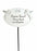 White & Silver Twin Cherub Memorial Stick Remembrance Plaque Tribute Spike Stake